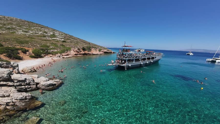 Kos Pearl Cruise Anchored Swimmers Beach