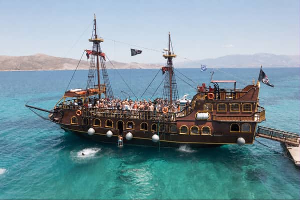 Barco De Pirata Pirate Ship Kos Aerial