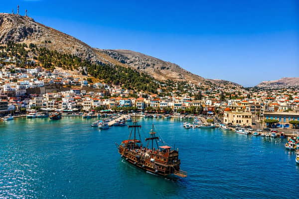 Pirate Ship Kalymnos Harbour Pothia