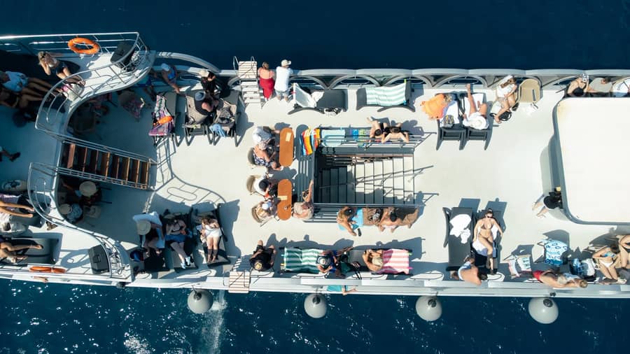 Kos Pearl Cruise Top Deck Aerial